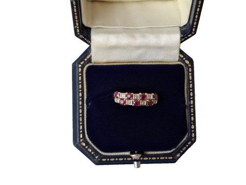 Ruby and diamond - diamond, gold