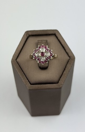Ruby and diamond - ruby, gold