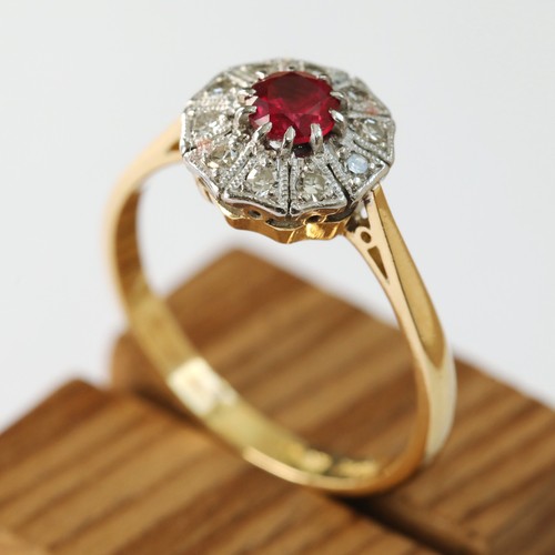 18ct gold solid ruby - gold,