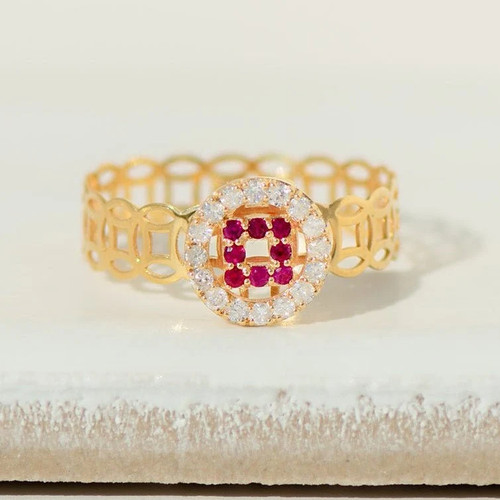 18k yellow gold filigree - 18k,