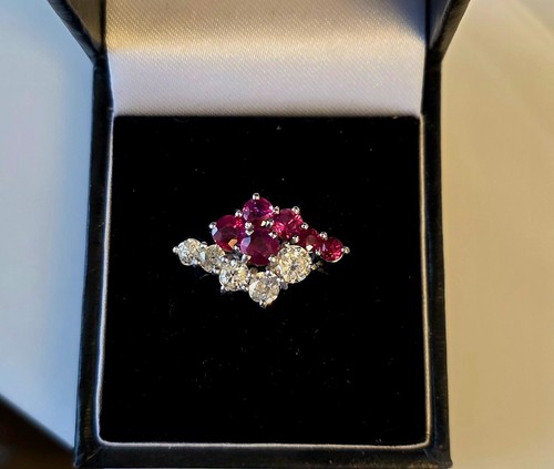 Vintage diamond and ruby 18ct - vintage,