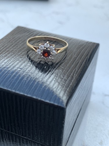 Vintage garnet ruby 9ct - vintage,