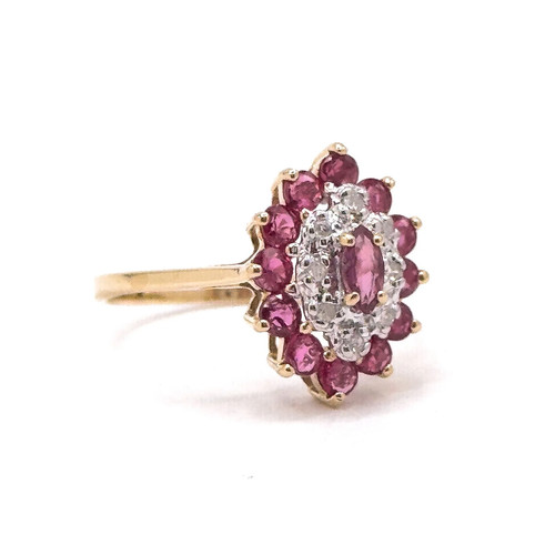 Vintage 1980s ruby diamond - vintage,