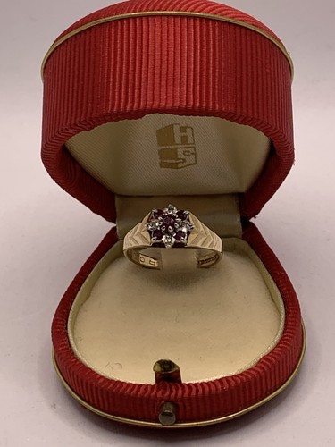 Vintage 1980 9ct gold ruby - 1980,