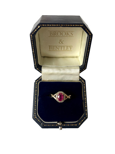 75ct ruby and diamond ring - 0.75ct,