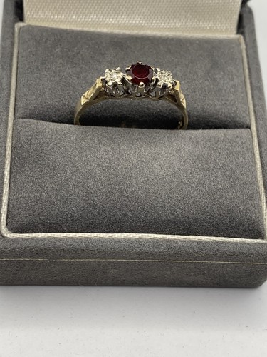 Vintage 1981 9ct gold ruby - 1981,