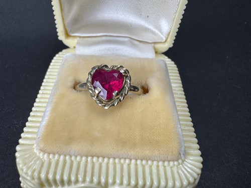 Vintage 9ct gold ruby - vintage,