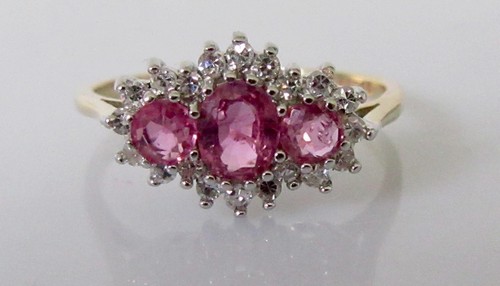 Gold diamond ring - gold,