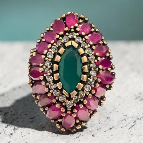 Vintage inspired root ruby - inspired,