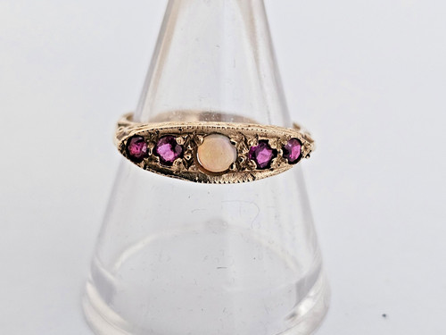 Vintage 9ct gold opal - 9ct, gold,