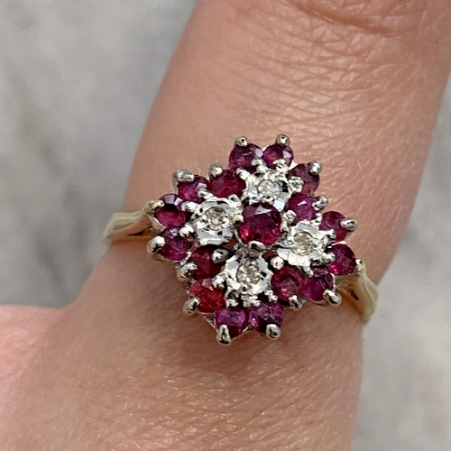 Ruby diamond ct gold - ct,