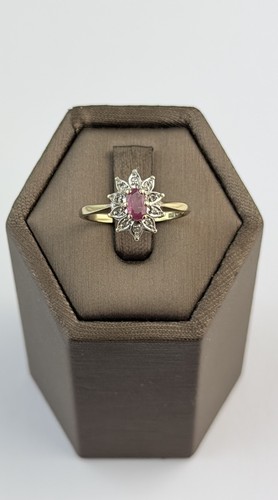 Ruby and diamond - and, gold