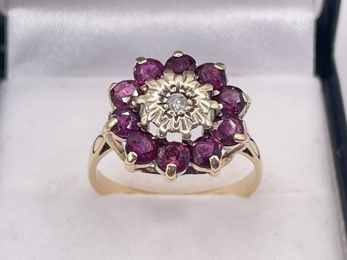 Vintage 9ct gold ruby - 9ct, &