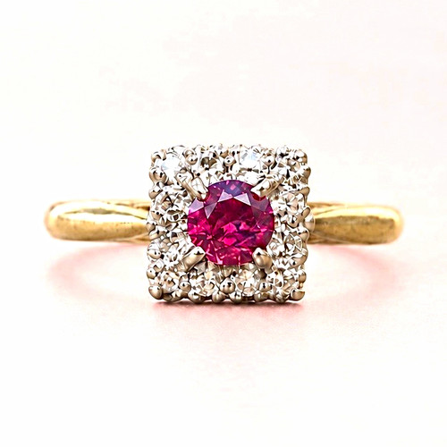 Vintage 18ct gold ruby - vintage,