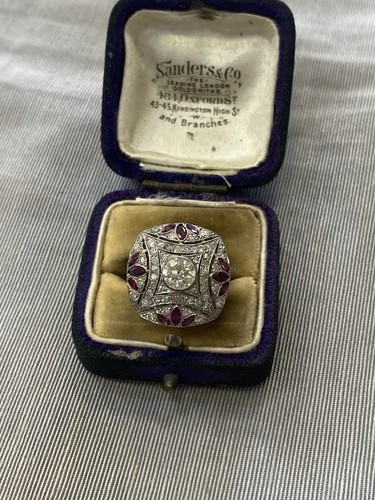 Vintage art deco ruby and - vintage,