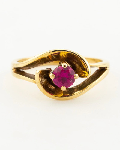 Vintage crossover ruby ring - crossover,