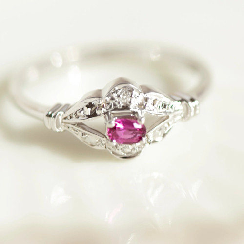 Antique 333 white - white, ruby