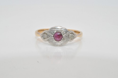 18ct vintage ruby riamond - vintage,